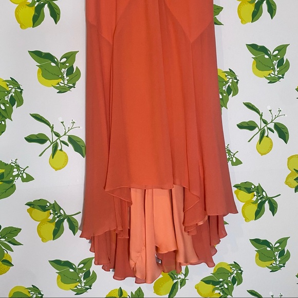 Badgley Mischka Silk Midi Dress - Picture 4 of 9